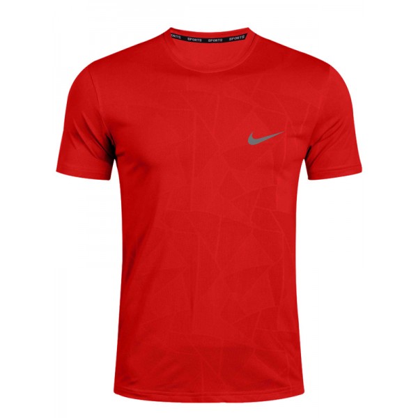 NK training jersey sportswear running uniform men's soccer shirt football casual short sleeve red sport t-shirt 2023-2024